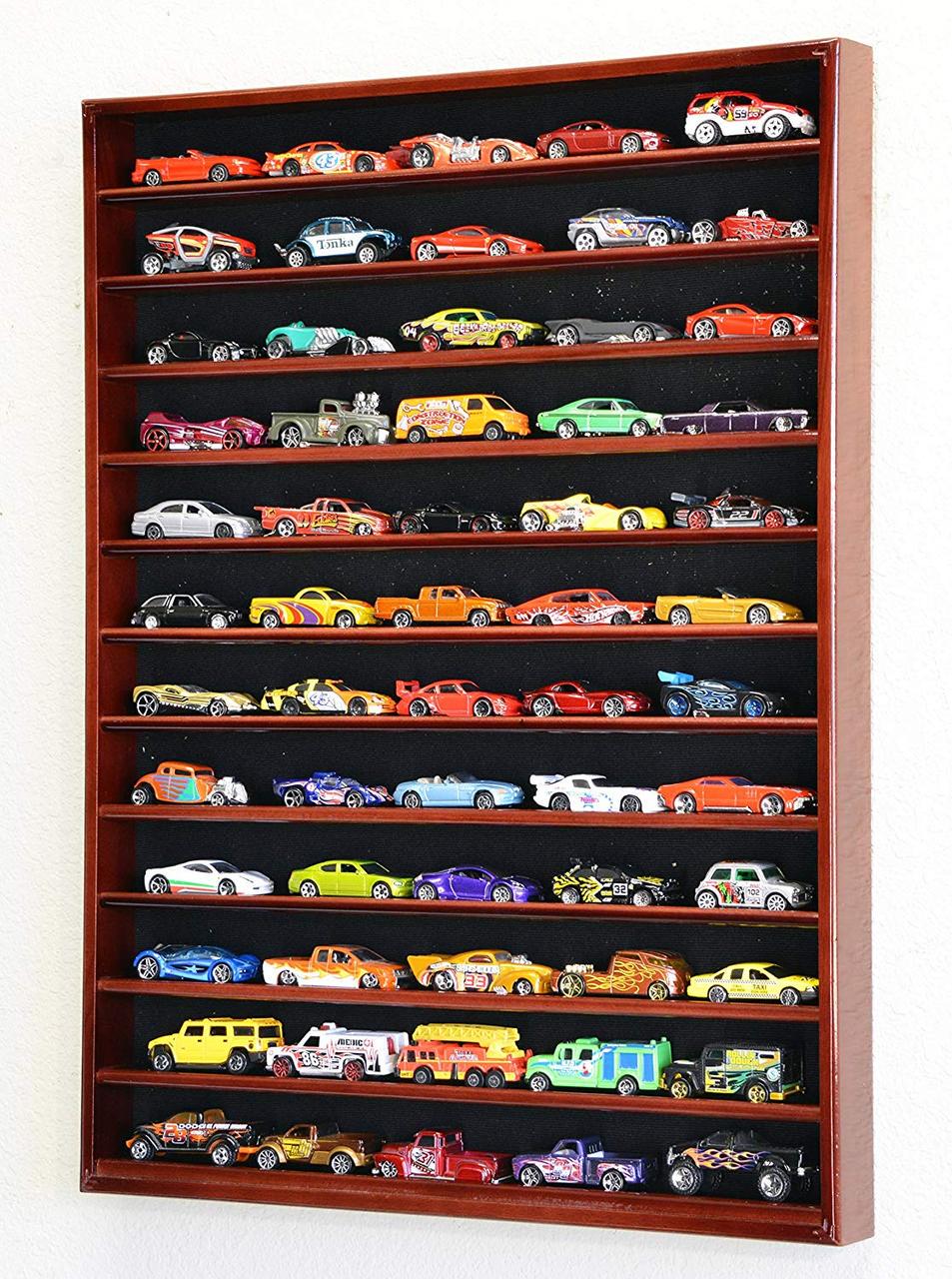 Стеллаж для игрушечных машинок из дерева Вольво 80х60 см Савоярди (СДМ-000615)