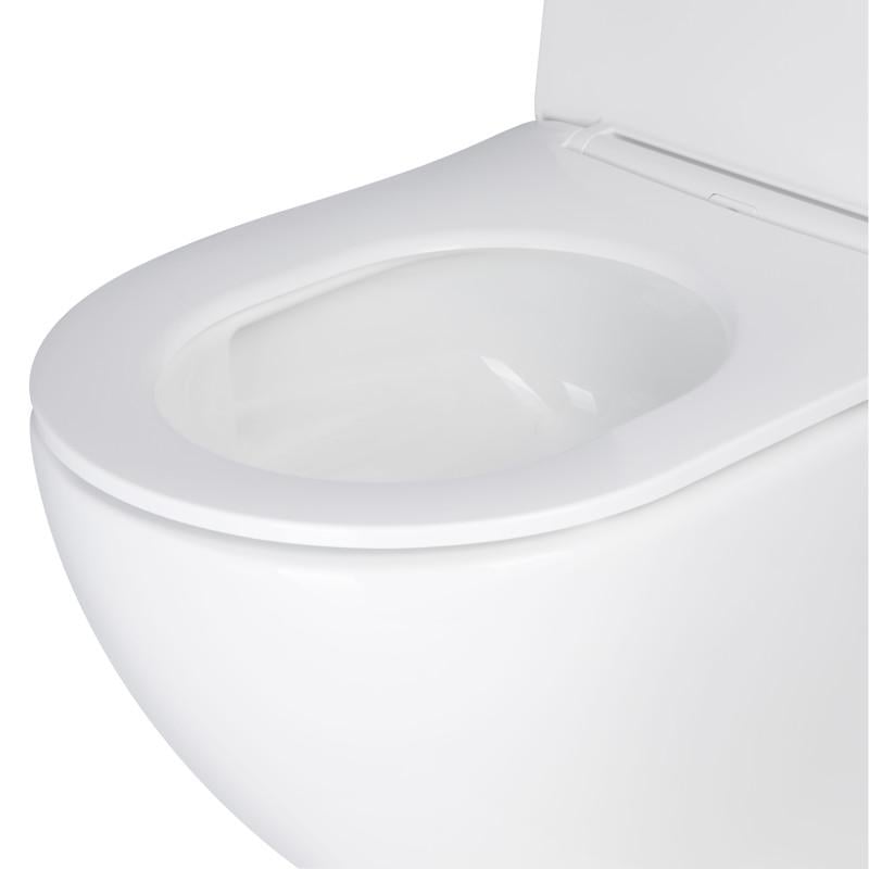 Унітаз підвісний Qtap Jay безободковий Ultra Quiet з сидінням Soft-close QT07335177W - фото 5