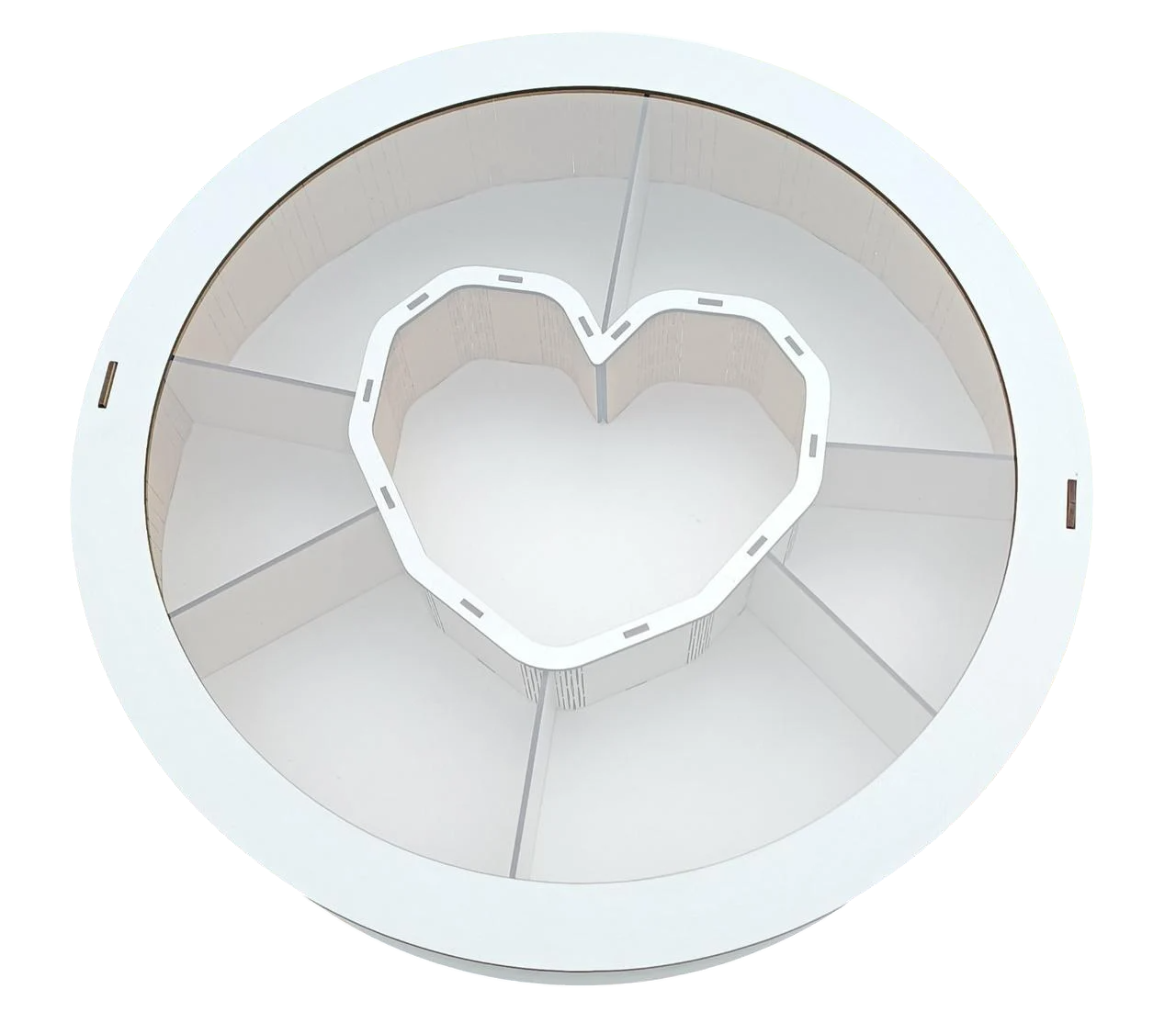 Коробка кругла з прозорою кришкою 40 см Білий - фото 1 Коробка кругла з прозорою кришкою 40 см Білий - фото 1