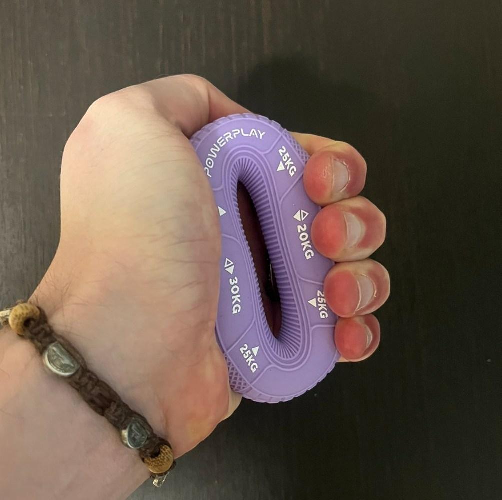 Эспандер кистевой силиконовый PowerPlay PP-4331 Hand Grip Medium 20-25-30 кг Фиолетовый (A-013227) - фото 6 Эспандер кистевой силиконовый PowerPlay PP-4331 Hand Grip Medium 20-25-30 кг Фиолетовый (A-013227) - фото 6