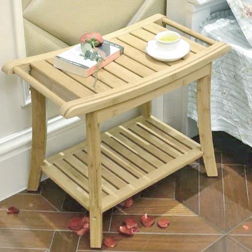 Табурет для ванной из дерева Иридос Бланже (ТВН-011601)