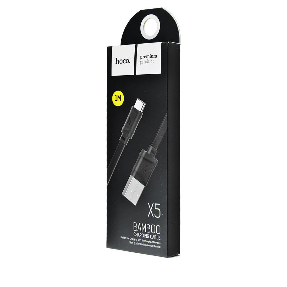 Кабель Hoco X5 Bamboo Type-C charging Cable Black - фото 2