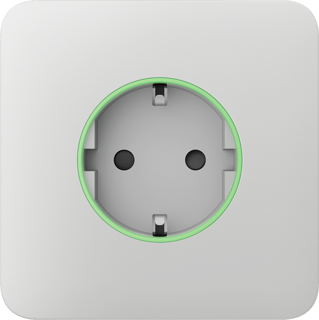 Панель передняя для встроенной розетки Ajax SoloCover Smart White (17036)