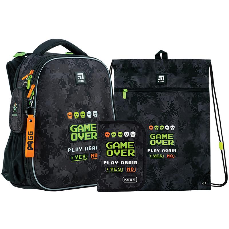 Набор рюкзак/пенал/сумка для обуви KITE SET_K24-531M-6 Game Over (CS_994233)