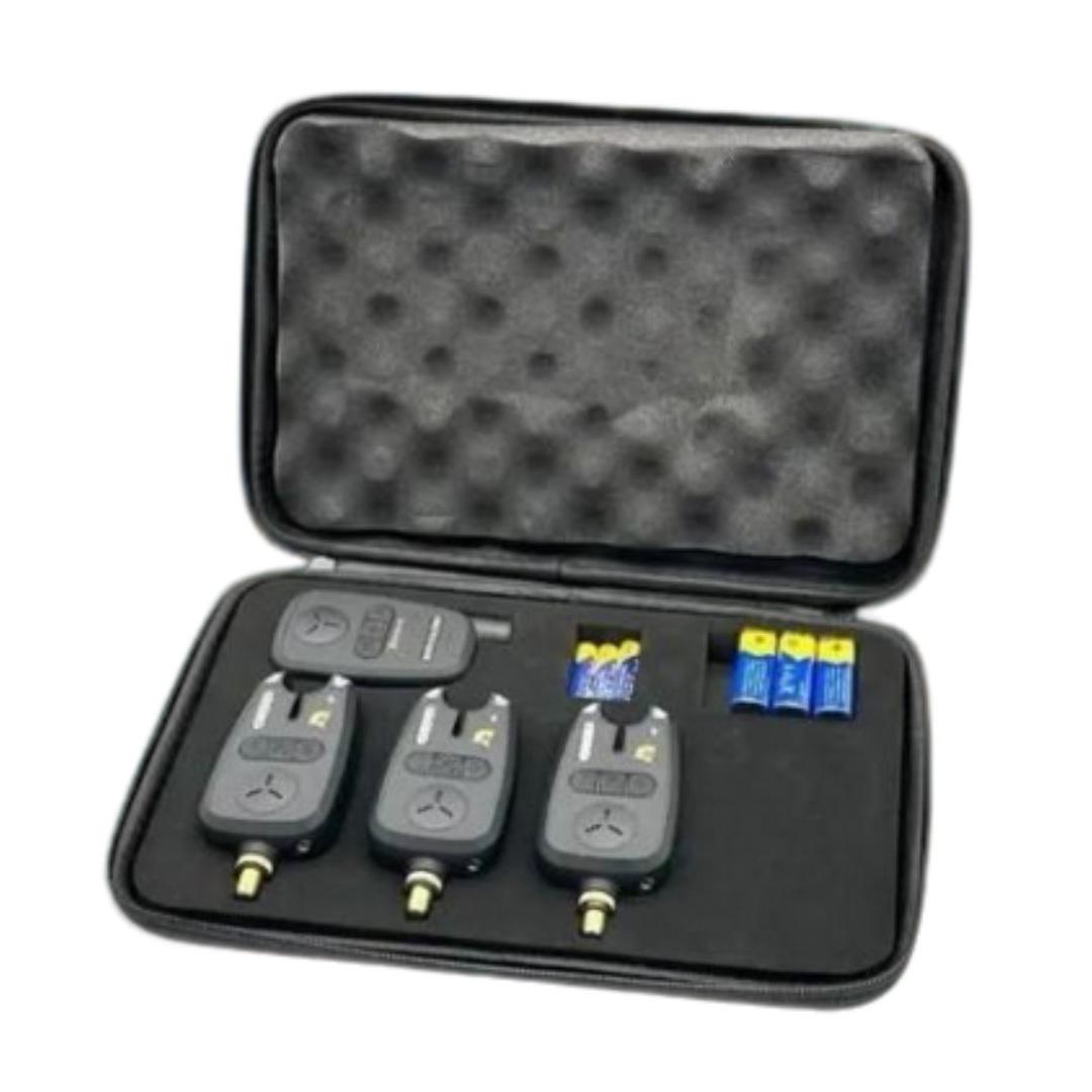 Набор сигнализаторов поклевки для карповой рыбалки Gladiator RF298 4+1 Black (28745692)