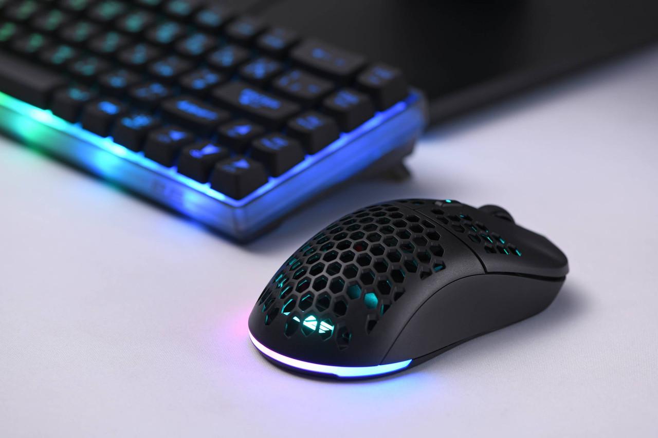 Миша ігрова з підсвіткою 2E Gaming HyperDrive Lite WL RGB Чорний (iz15830) - фото 2