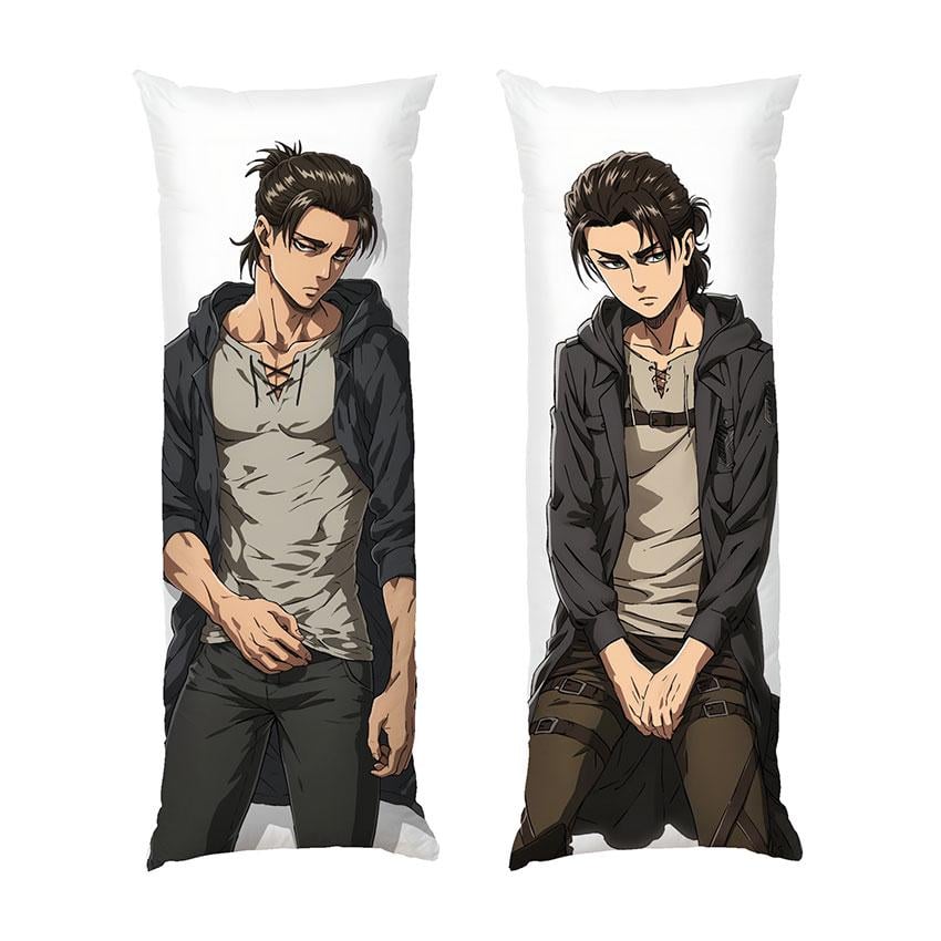 Подушка дакимакура Eren Yeager Anime Attack on Titan габардин 150х50 см