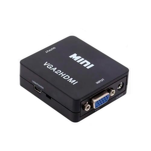 Конвертер VGA HDMI видео аудио 1080p VGA HDMI Черный (927)