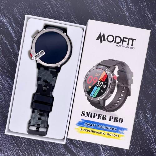 Смарт-годинник Modfit Sniper Pro 41 мм Black/Silver (1077-0218) - фото 9