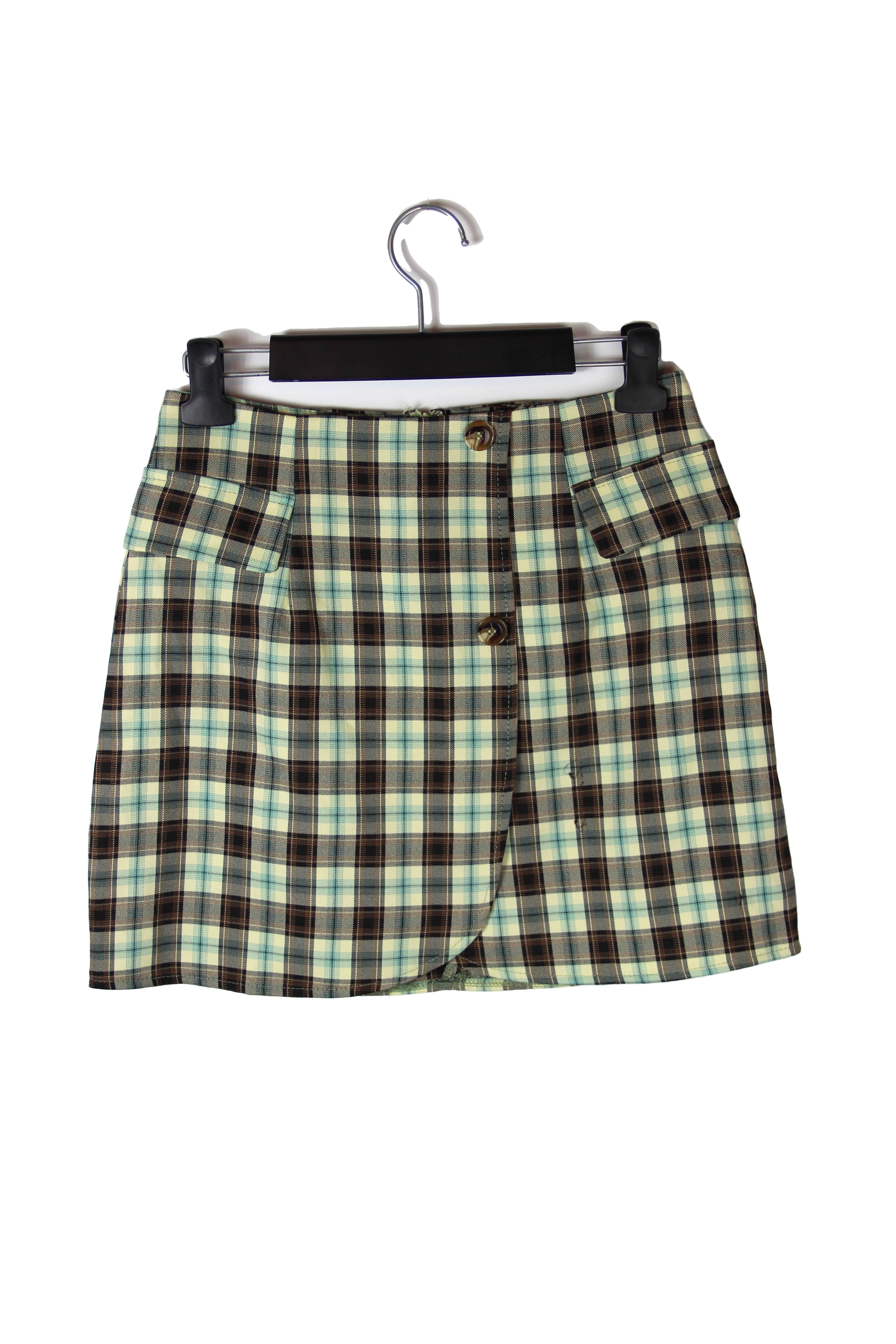 Юбка Missguided WXZ9227019 р. 36 Зеленый