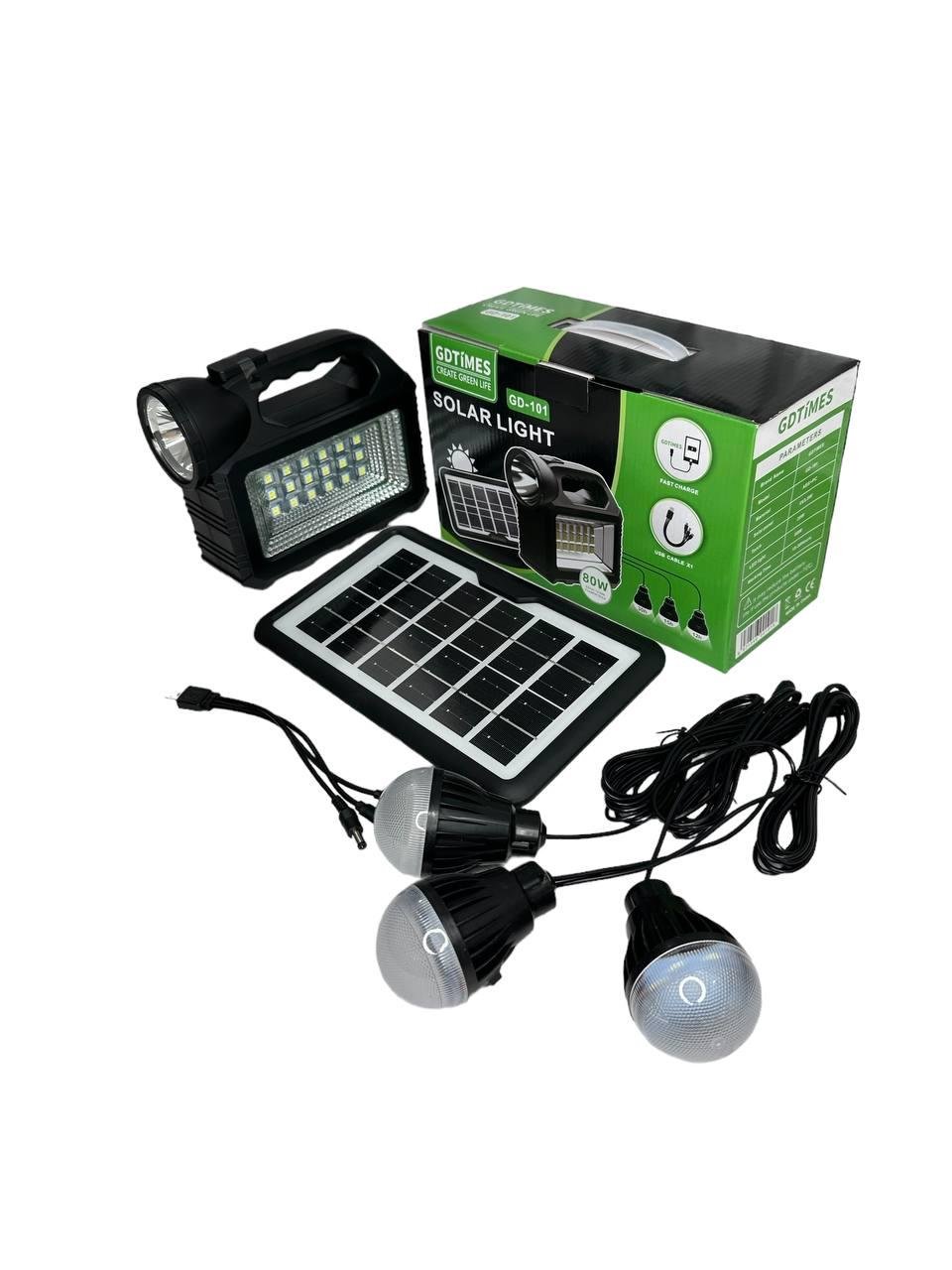 Система автономного освещения и зарядки GDTimes GD 101 с солнечной панелью/фонарем/лампой (436755469507) Система автономного освещения и зарядки GDTimes GD 101 с солнечной панелью/фонарем/лампой (436755469507)