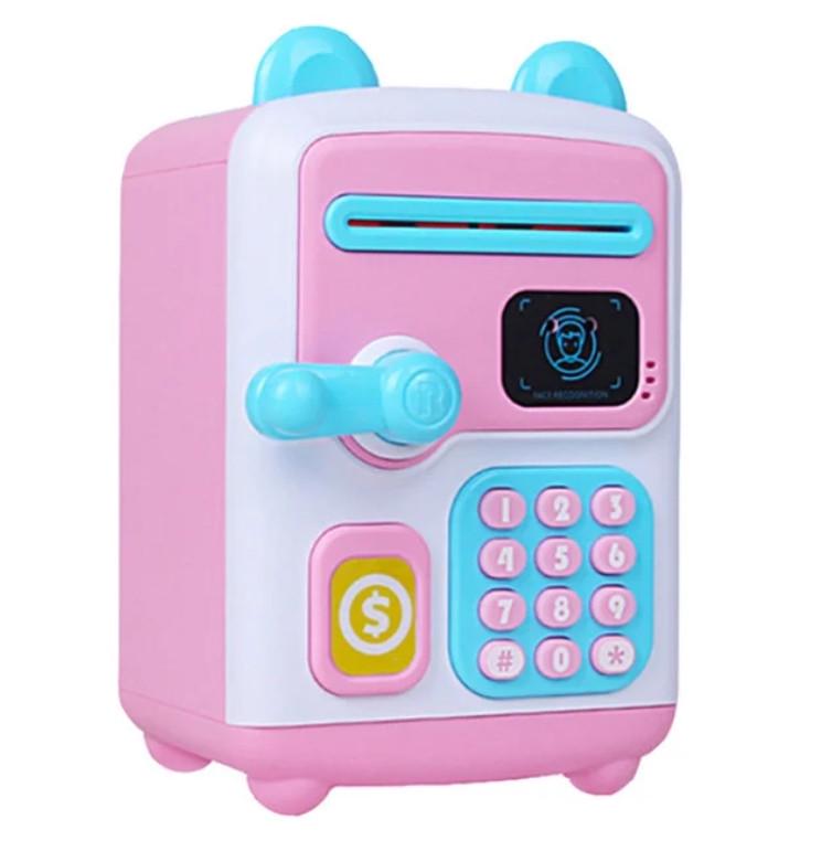 Копилка-сейф с кодовым замком Money BOX Розовый Копилка-сейф с кодовым замком Money BOX Розовый