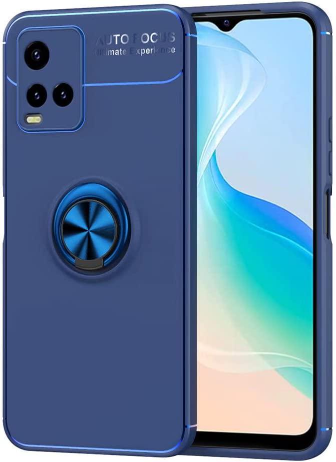 Чехол с кольцом Vivo Y21 Autofocus Blue (30101-28)