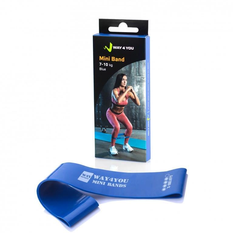 Резинка Way4You Mini Band 7-10 кг Синий (w40014)