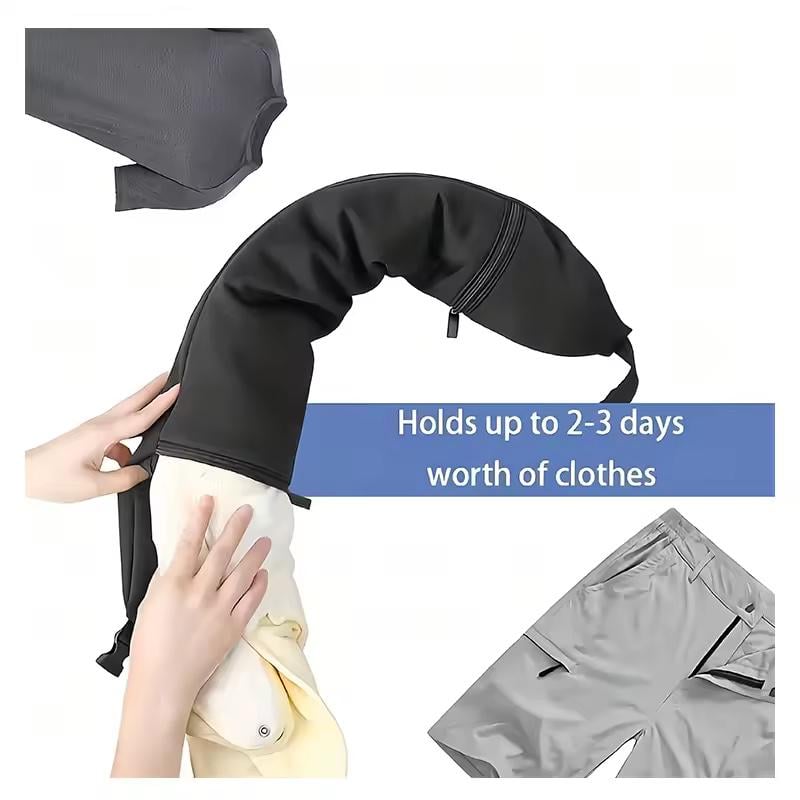 Подушка-сумка под шею с отделением для вещей - фото 4