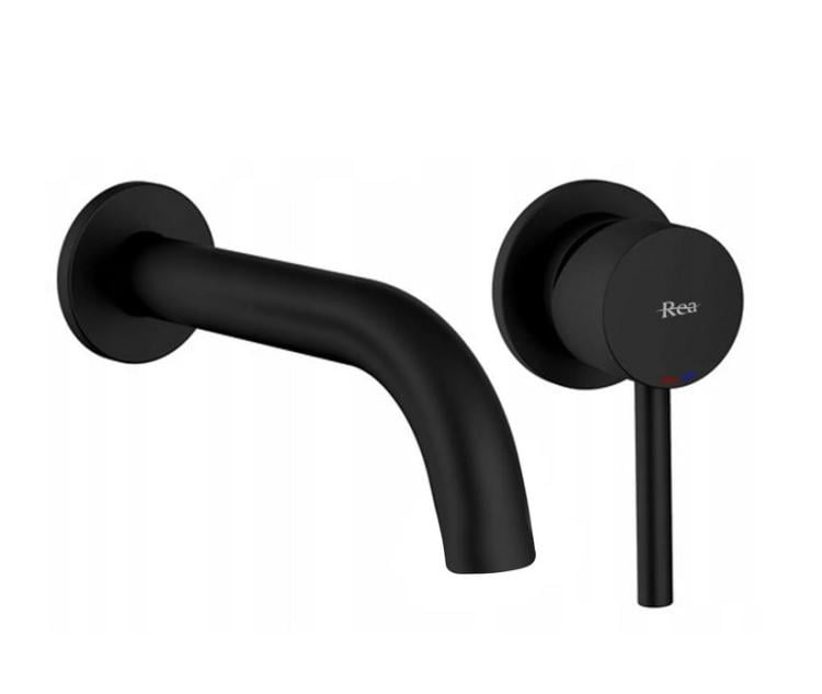 Смеситель для умывальника Rea Lungo скрытого монтажа Черный (BAT-B0969)
