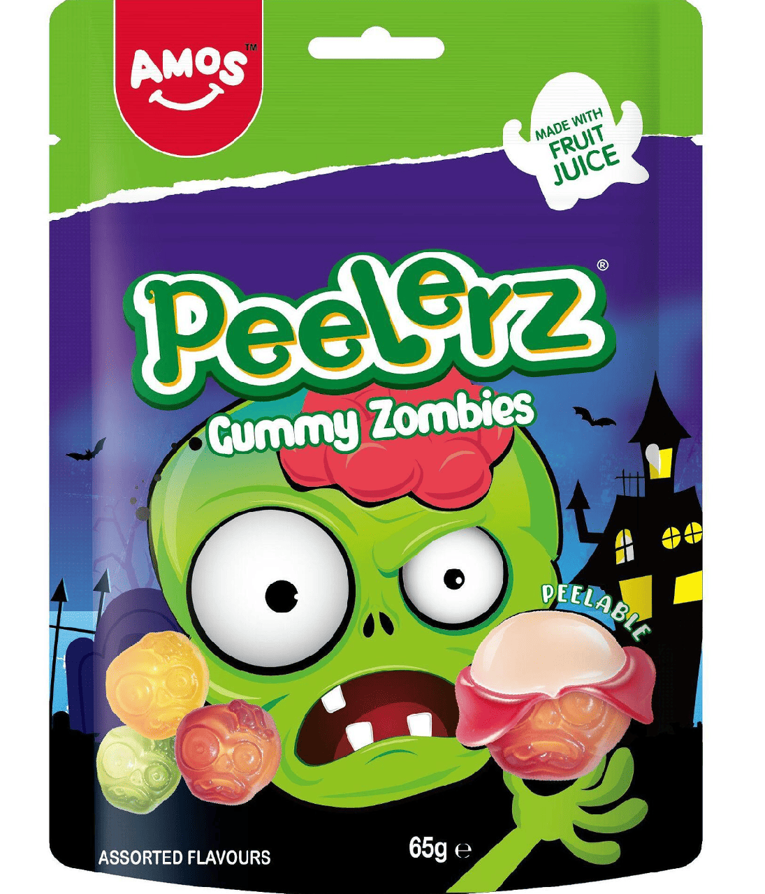 Конфеты желейные Amos Peelerz Peelable Gummy Zombie 65 г (2771882275) Конфеты желейные Amos Peelerz Peelable Gummy Zombie 65 г (2771882275)