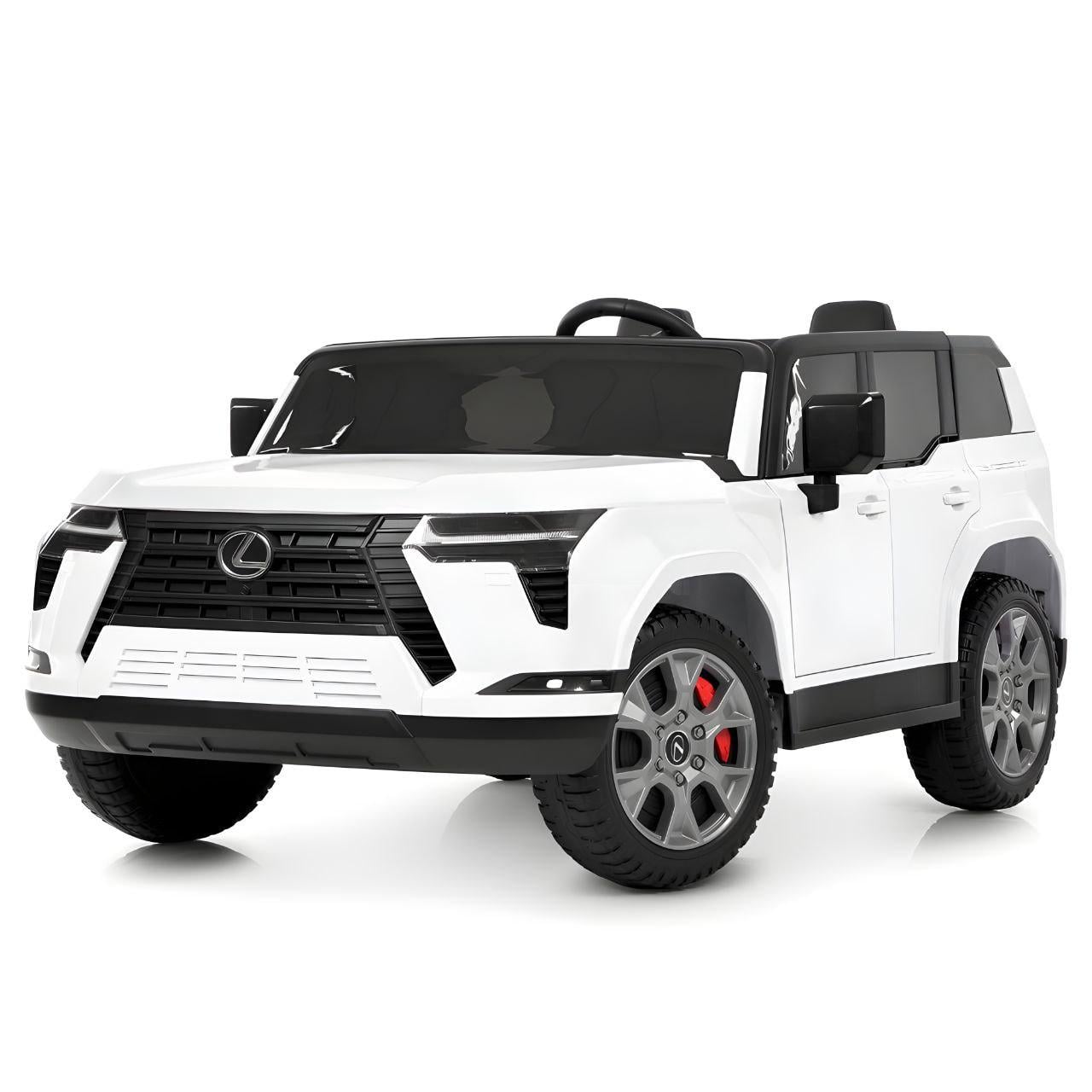 Детский электромобиль полноприводный M 6409EBLR-1 4 мотора 45W 12V 10AH пульт 2.4G Bluetooth EVA кожа Белый (38014604)