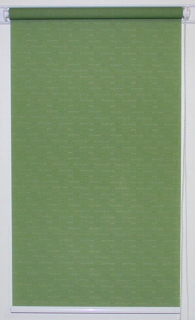 Рулонная штора Miranda Лен 137,5х150 см Темно-зеленый (МБ-2098-23)
