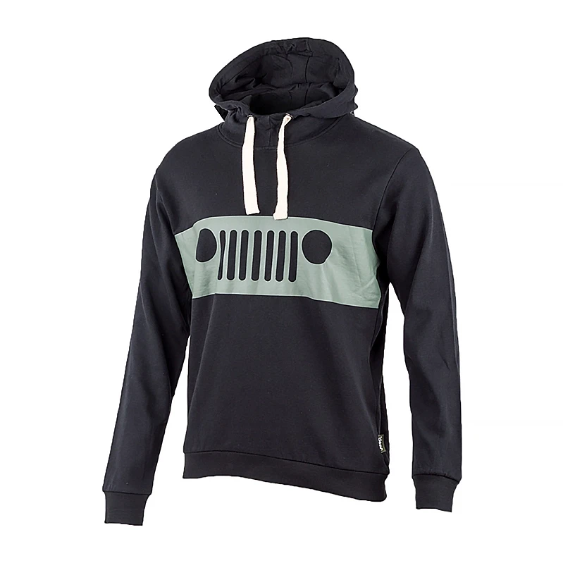 Худи мужское JEEP HOODED SWEATSHIRT GRILLE Print S Черный (O102565-B964 S)
