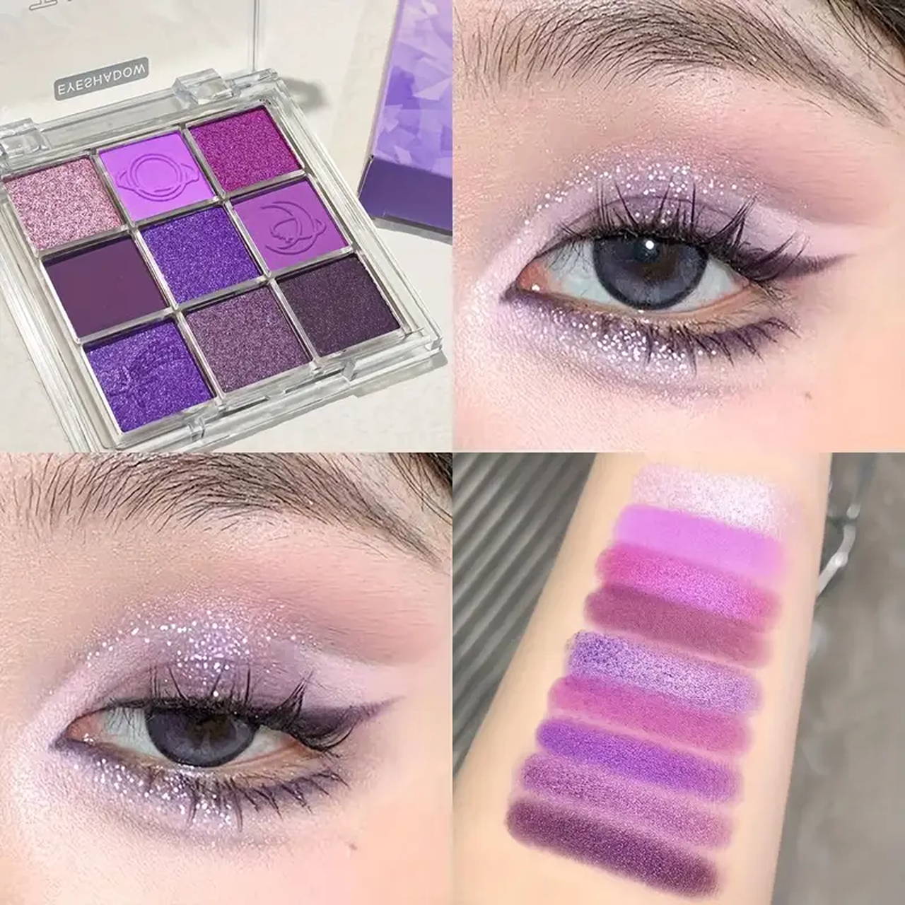 twinkle♡ ᐉ Тени для век Juju dream Purple streamer 9 оттенков матовые и