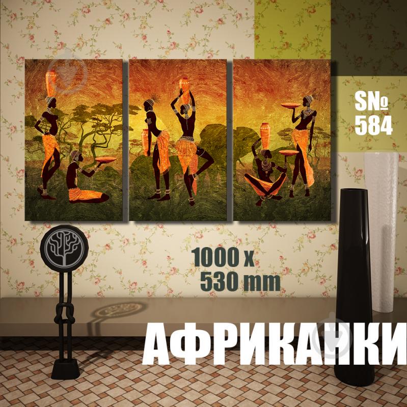 Модульная картина Декор Карпаты африканки 100х53см (s584)
