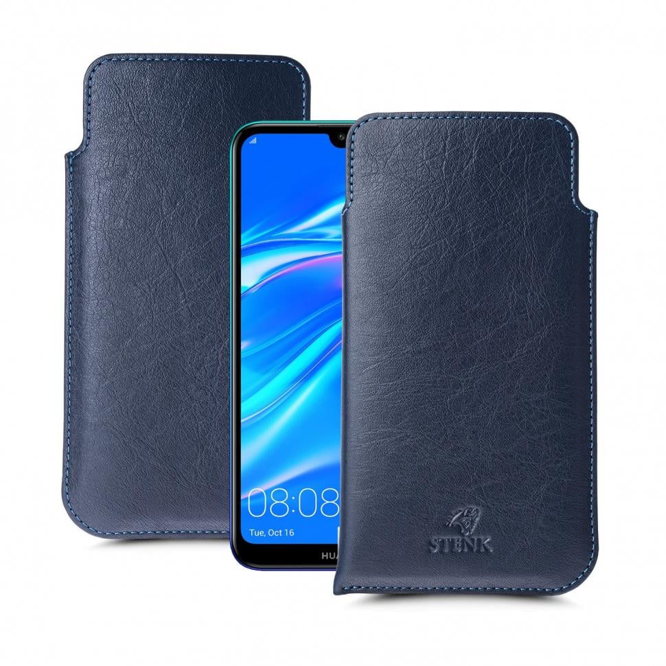 Футляр Stenk Elegance для Huawei Y7 (2019) Синий (63004)