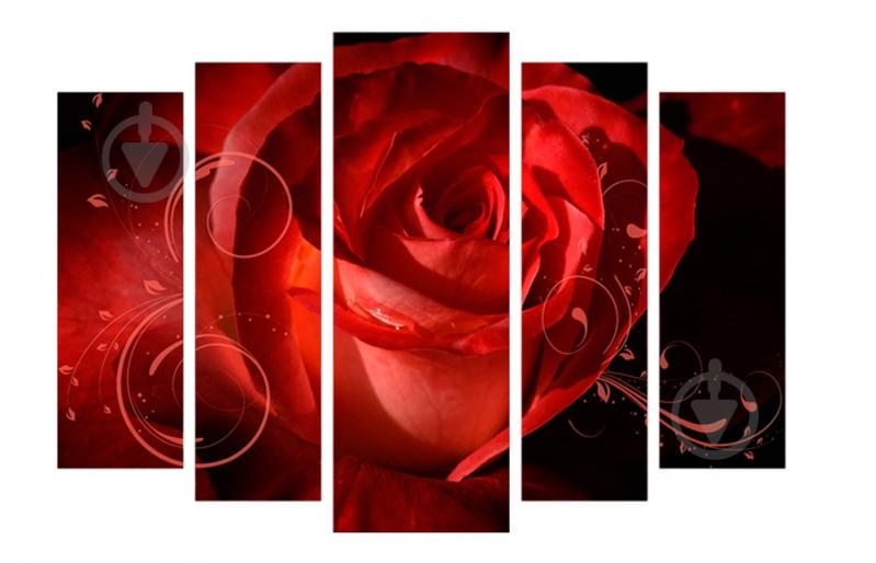 Модульная картина Декор Карпаты 120х80 см Роза (M5-232)