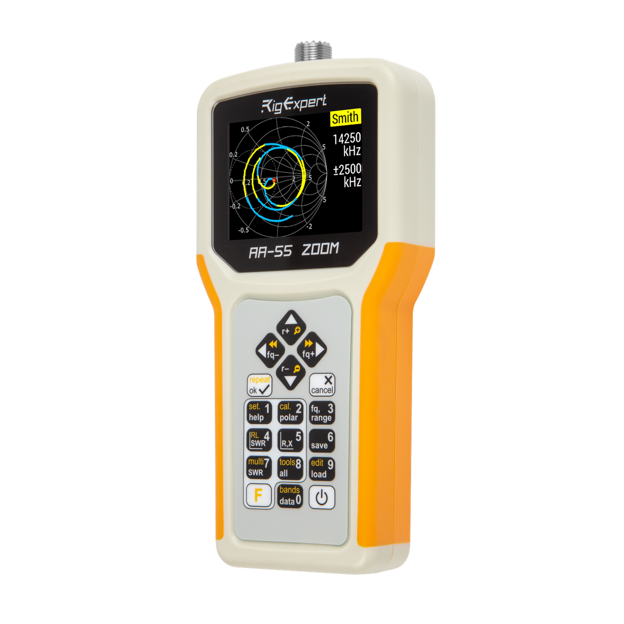Аналізатор антен і кабелів RigExpert AA-55 ZOOM 0,06–55 МГц TFT USB (2590036606)