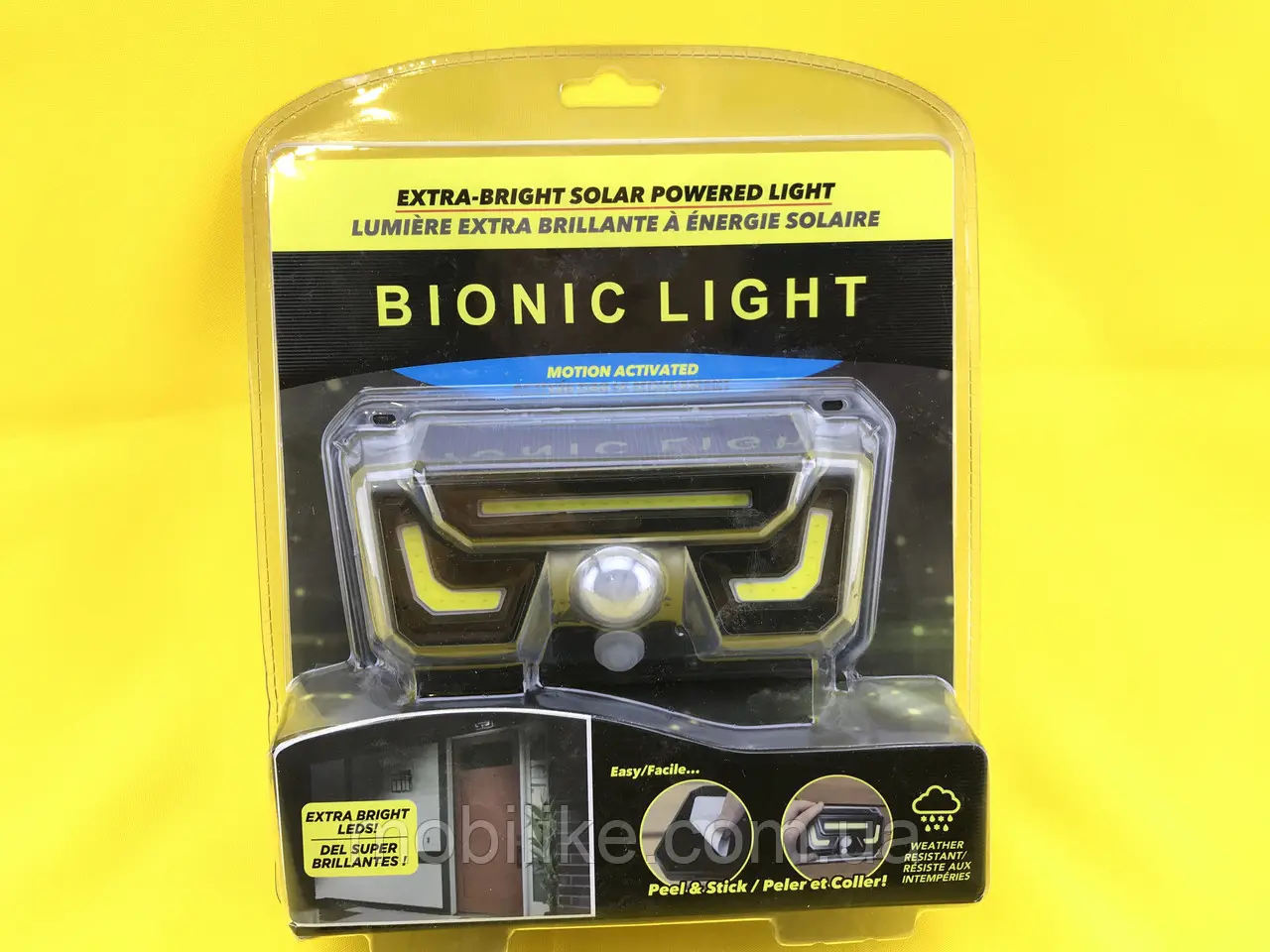 Світильник світлодіодний Bionic Light настінний на сонячній батареї із датчиком руху IP65 150 Lm (34346346) - фото 3