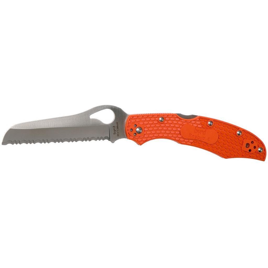 Нож складной охотничий Spyderco Byrd Large Rescue 2 серрейтор Orange (m410841) Нож складной охотничий Spyderco Byrd Large Rescue 2 серрейтор Orange (m410841)