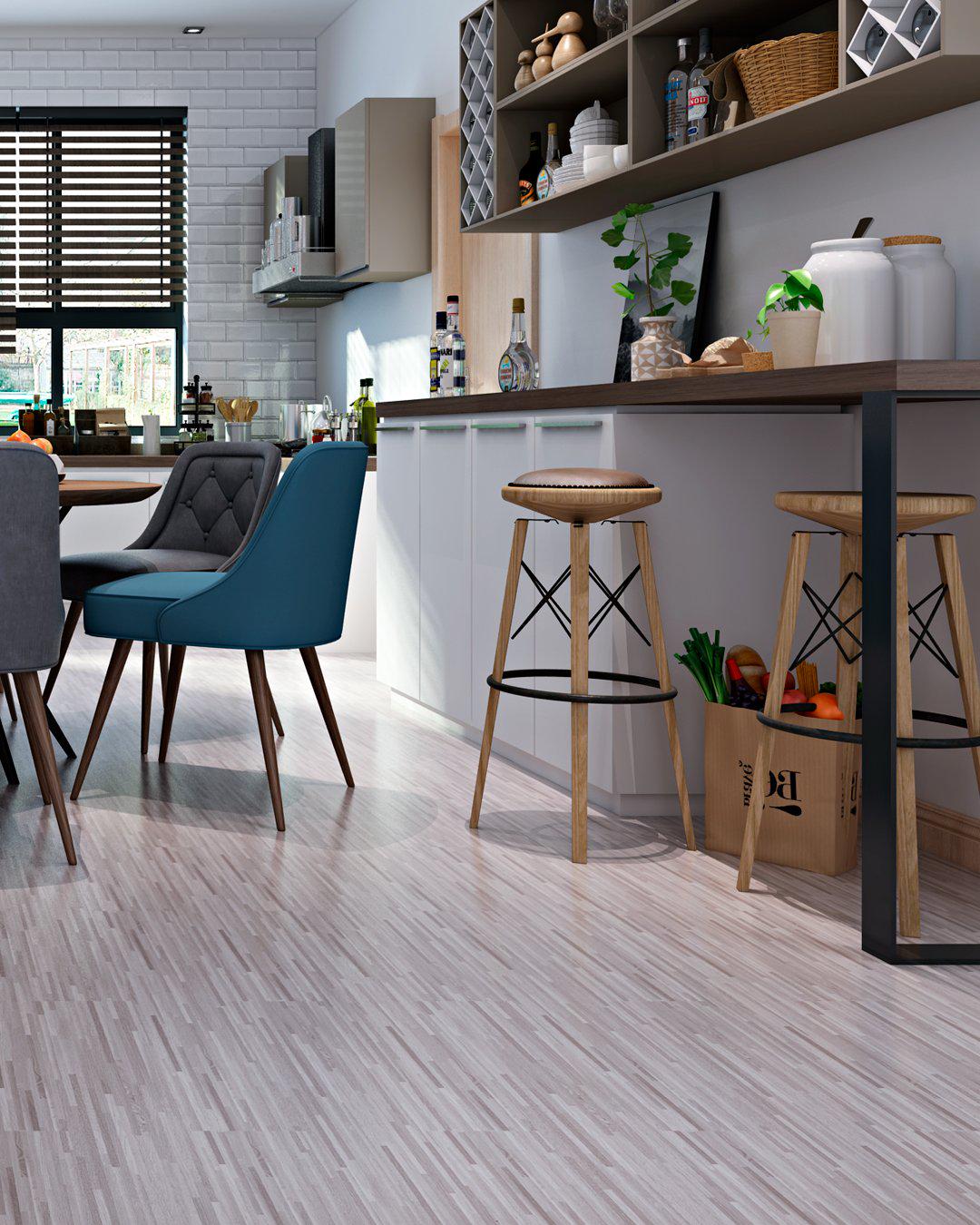 Ламинат самоклеющийся Sticker Wall 152,4x914,4x1,5 мм Светлый оттенок СВП-008 (00231)