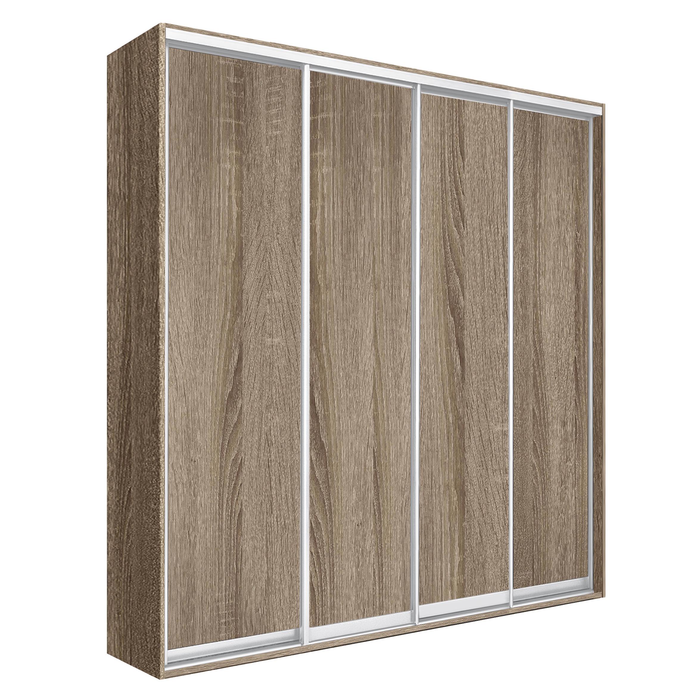 Шкаф-купе МФ МОДЕРН четырехдверный ЛДСП 238х60х210 см Дуб винтаж