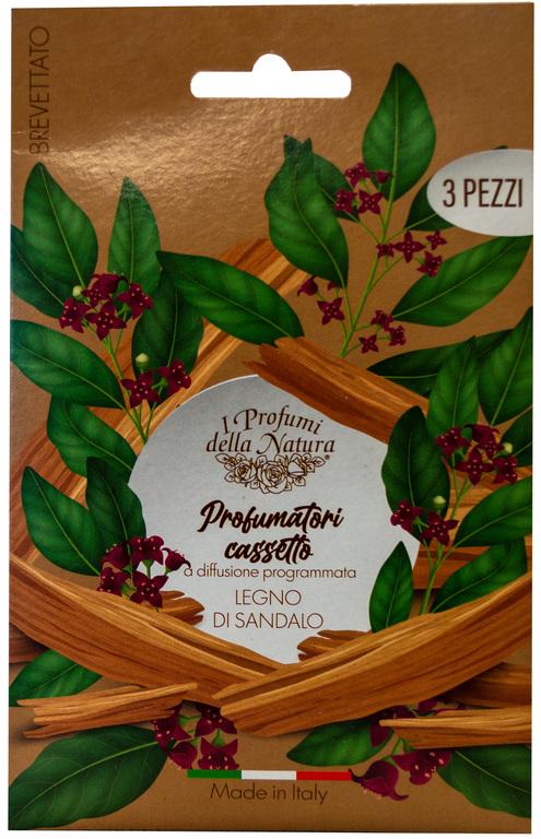 Ароматизатор Geca Profumatori casseto Legno di sandalo Сандаловое дерево лист 3 шт. (000048753) Ароматизатор Geca Profumatori casseto Legno di sandalo Сандаловое дерево лист 3 шт. (000048753)