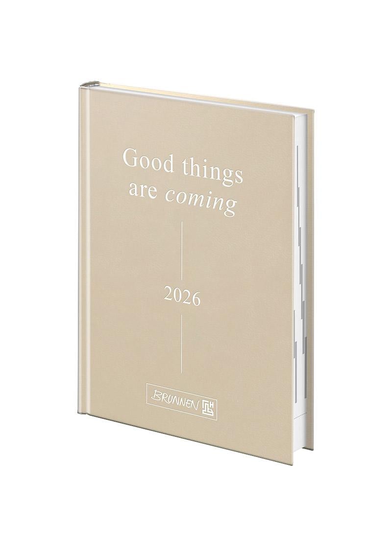 Дневник Brunnen А5 2026 Стандарт Torino Trend Бежевый (73-795 38096)
