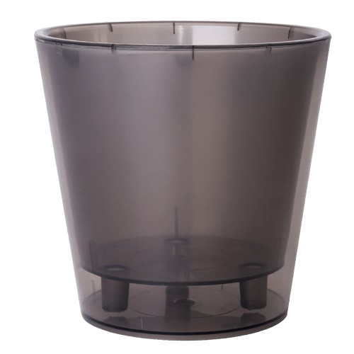 Вазон Алеана Деко со вставкой 16х15,5 см Коричневый/Прозрачный (УТ000101900)