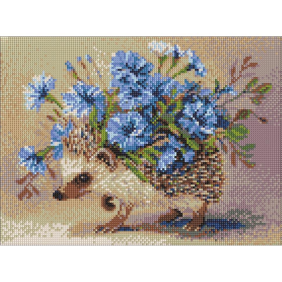 Алмазная мозаика Ranok Creative Еж и цветы 40х30 см (VM-127-A-561)