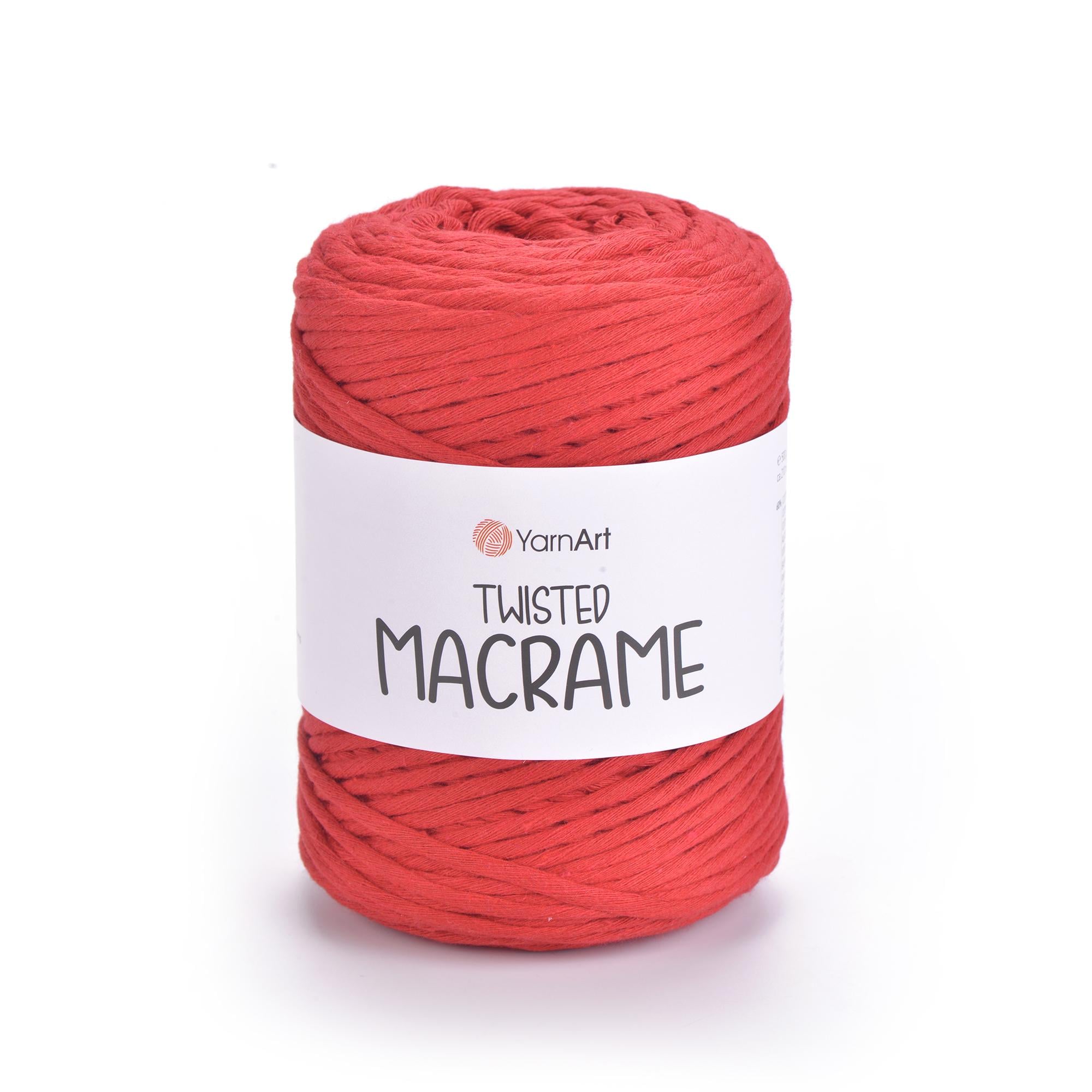 Шпагат для макраме Twisted Macrame 4 мм 500 г Красный №773 (1769725261)