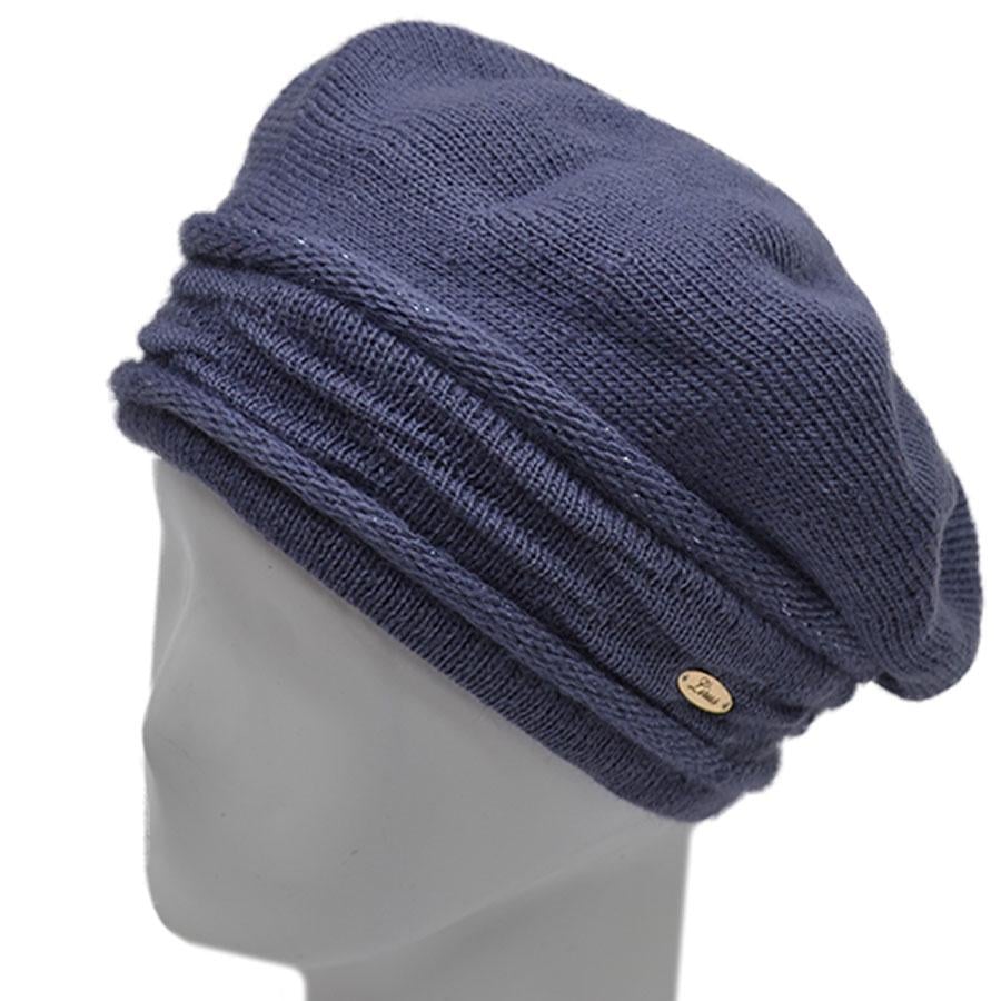 Берет шерстяной Lirus Даяна L р. 57-58 Джинсовый (70307)