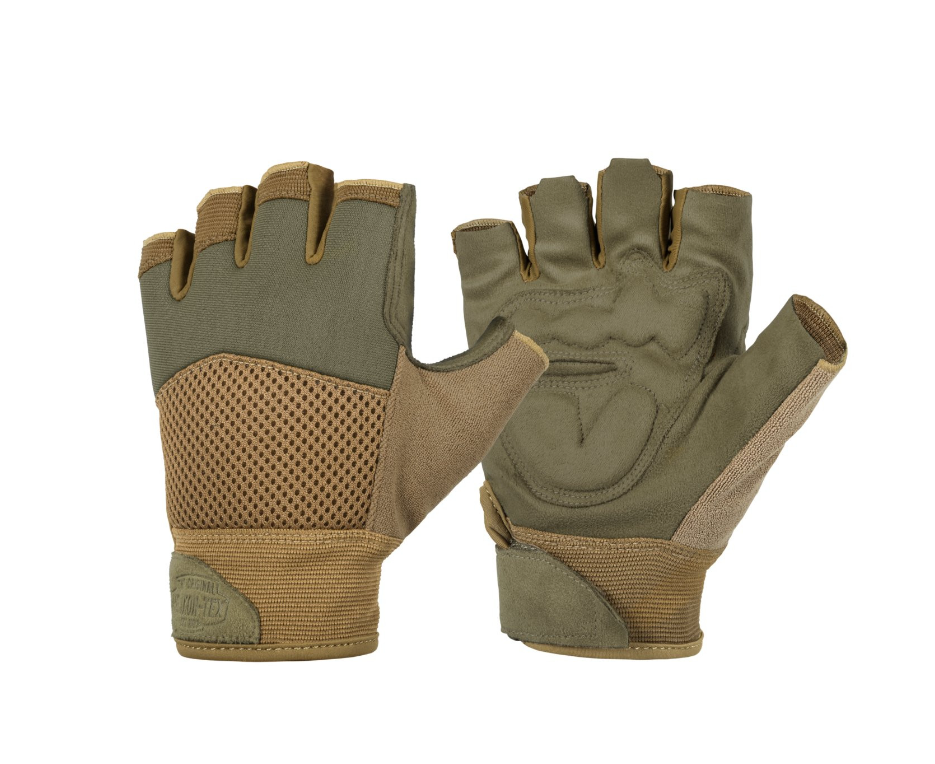 Перчатки короткопалые HELIKON-TEX Half Finger Mk2 Gloves - Olive Green/Coyote A XL Оливковый/Койот (RK-HF2-NE-0211A-B06-XL) - фото 1