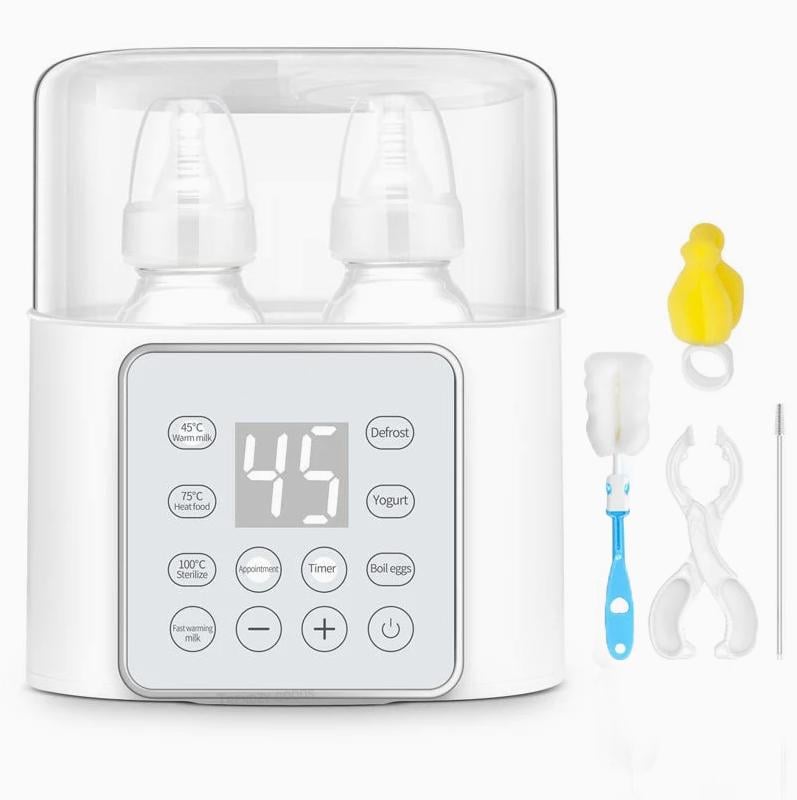 Підігрівач і стерилізатор для дитячих пляшечок на дві пляшечки з таймером і відкладений запуском Warmer 2С (29864554)
