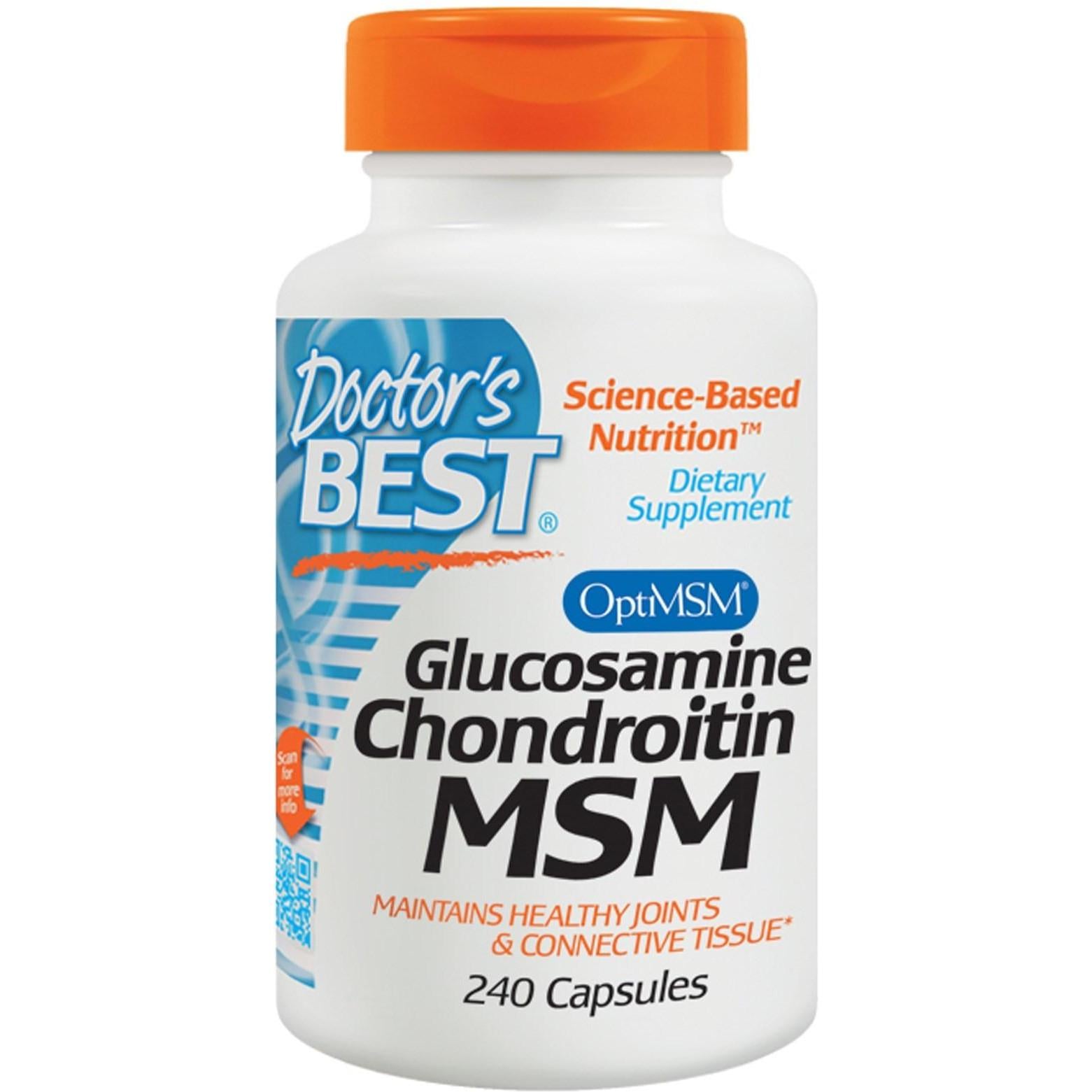 Витамины МСМ Doctor's Best Glucosamine Chondroitin MSM 240 Capsules Витамины МСМ Doctor's Best Glucosamine Chondroitin MSM 240 Capsules