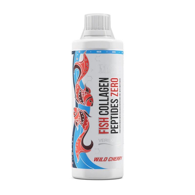 Коллаген морской питьевой жидкий Verisol MST Fish Collagen Peptides Zero 500 мл Дикая вишня