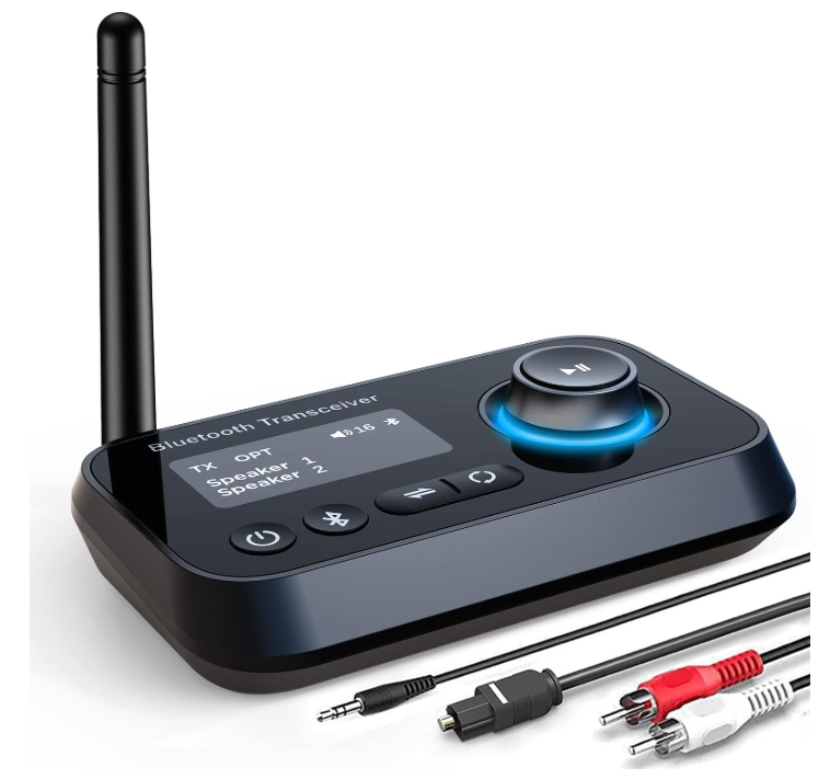 Аудиоадаптер Bluetooth 3в1 Bluetooth Transmitter Receiver Bluetooth 5.0 Audio Adapter LCD Display для телевизора (35276092)