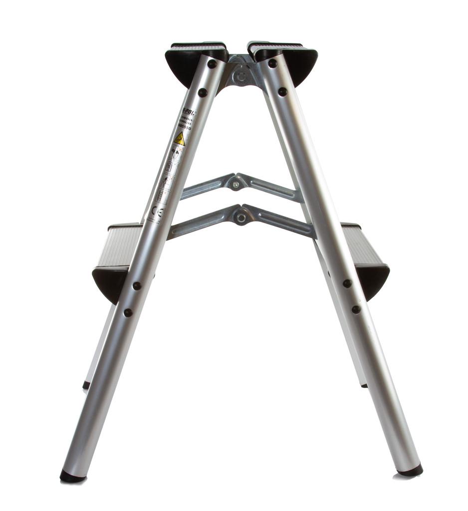 Стремянка алюминиевая Mar-Pol M85590 2 ступени/двухсторонняя - фото 4 Стремянка алюминиевая Mar-Pol M85590 2 ступени/двухсторонняя - фото 4