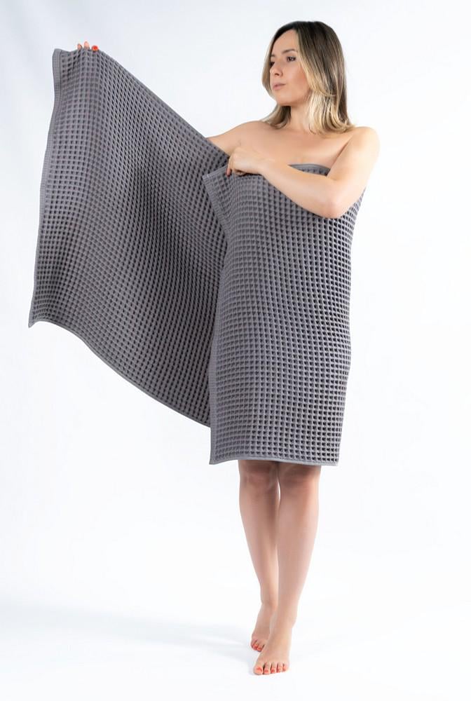 Полотенце для бани Waffle Towel 80х160 см Графитовый (20313534)