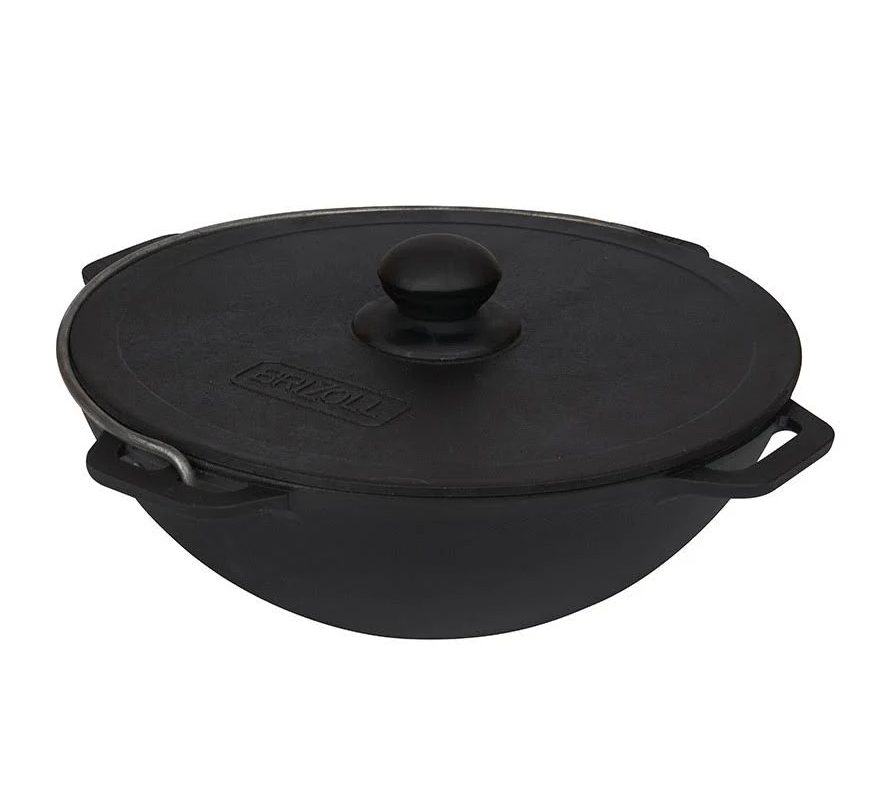 Казан чугунный Brizoll Азия чугунная крышка 8 л (MBZ-94077)