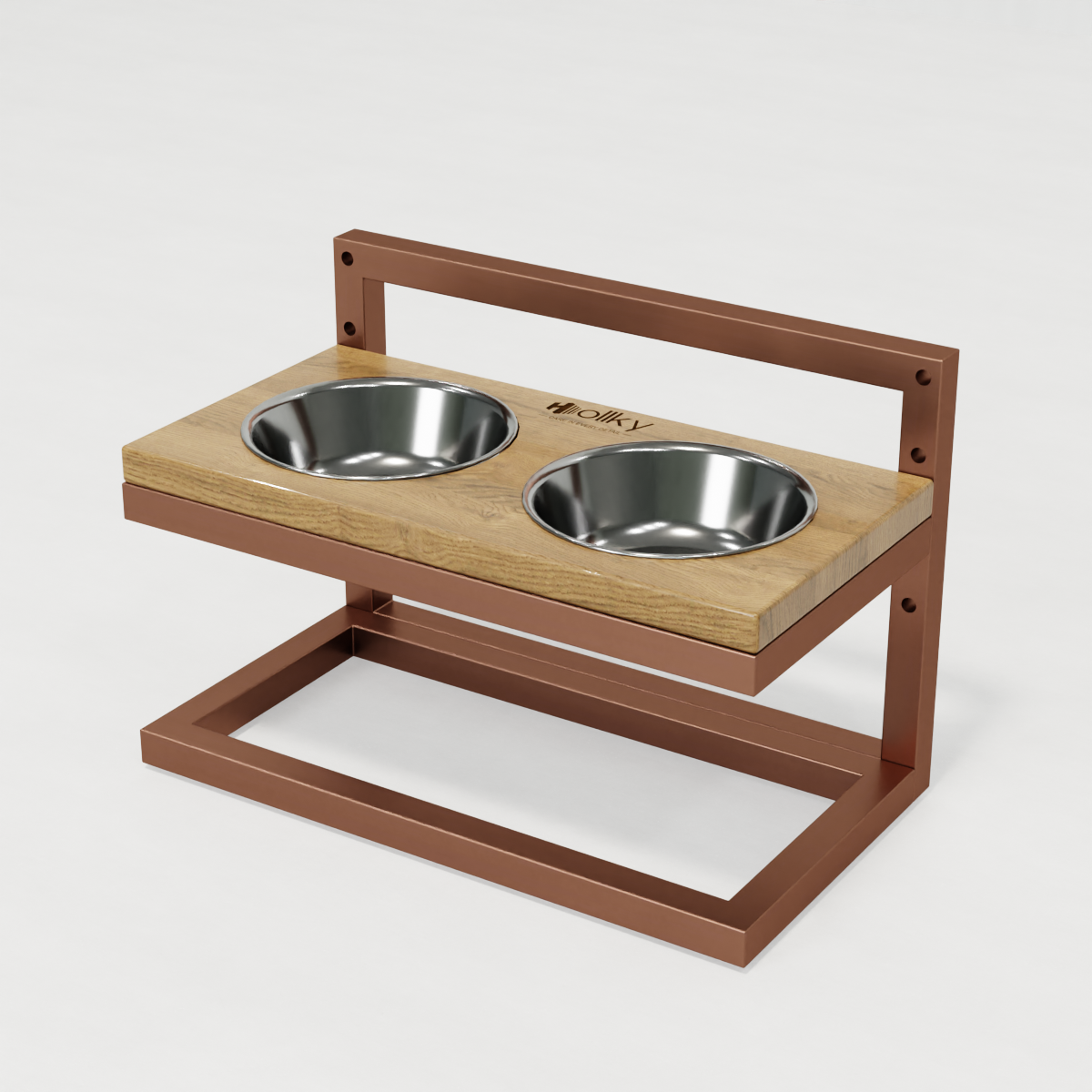 Миски на регулируемой подставке для маленьких собак Hollky Flex S 2х0,45 л (FS-422523-GLNT) - фото 4 Миски на регулируемой подставке для маленьких собак Hollky Flex S 2х0,45 л (FS-422523-GLNT) - фото 4