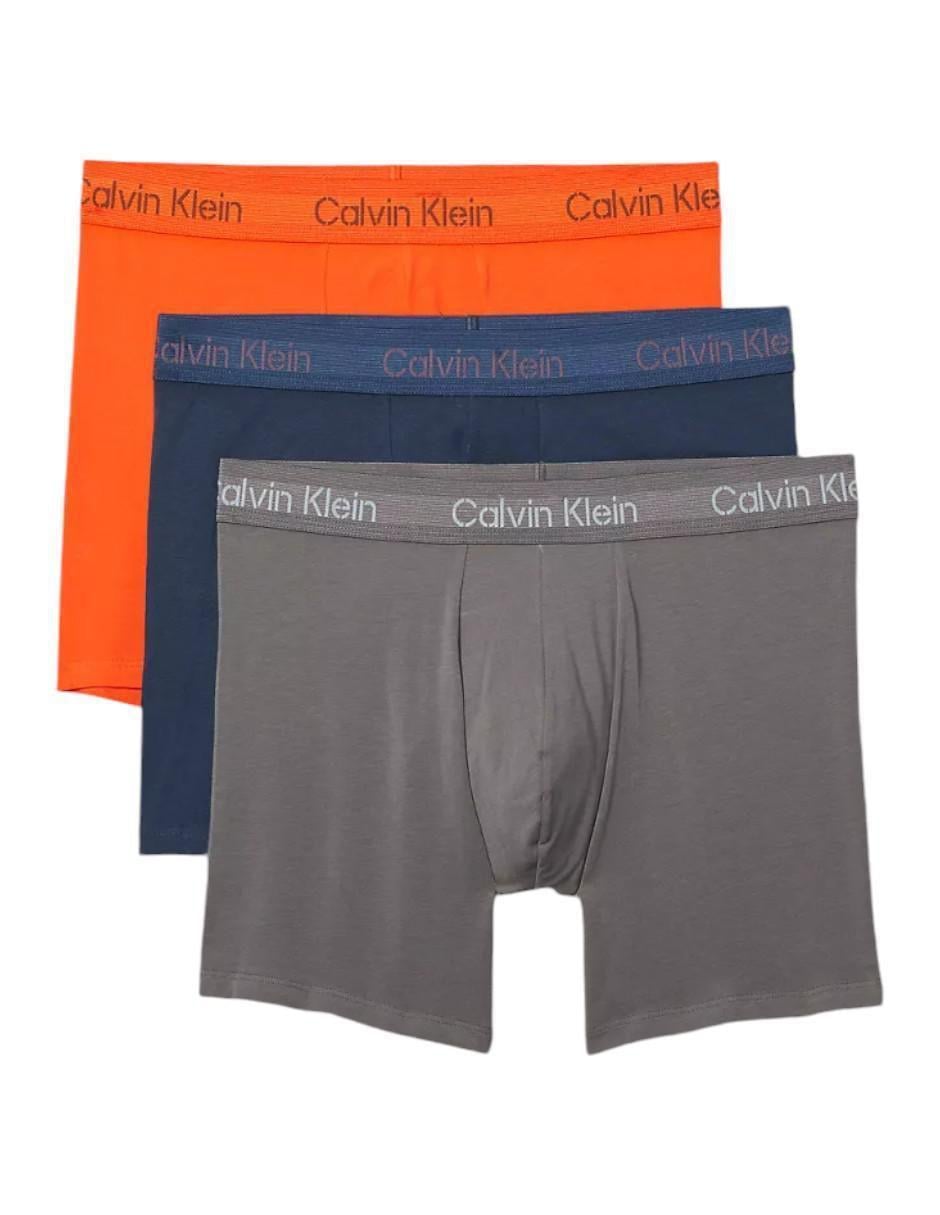 Набір трусів-шортів чоловічих бавовняних Calvin Klein M 3 шт. Різнокольоровий (2421115718)