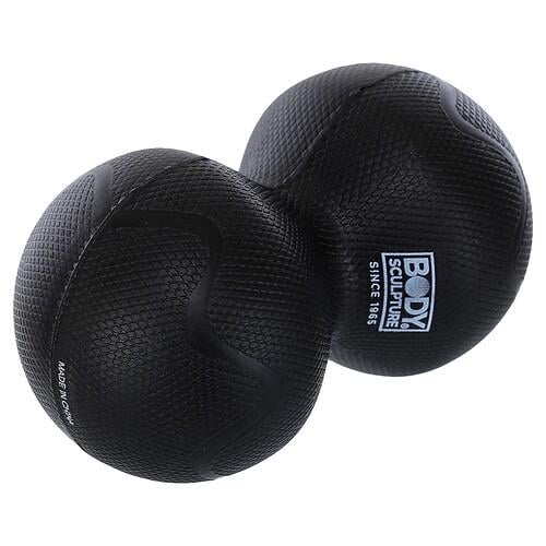 М’яч масажний подвійний Body Sculpture SXBB-0122-B Duoball 12х6,5 см Чорний (31773596)